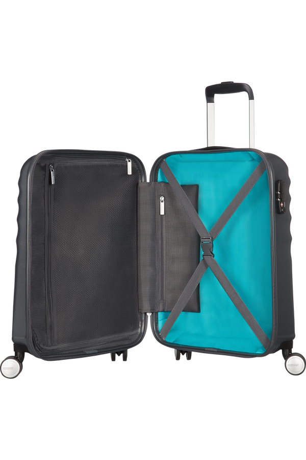 American Tourister Wavebreaker Handbagage koffer met 4 wielen 55x40x20cm Nightshade