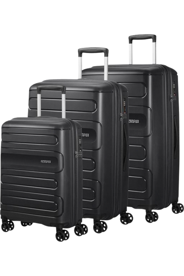 American Tourister Sunside 3 Pc Set C  Zwart