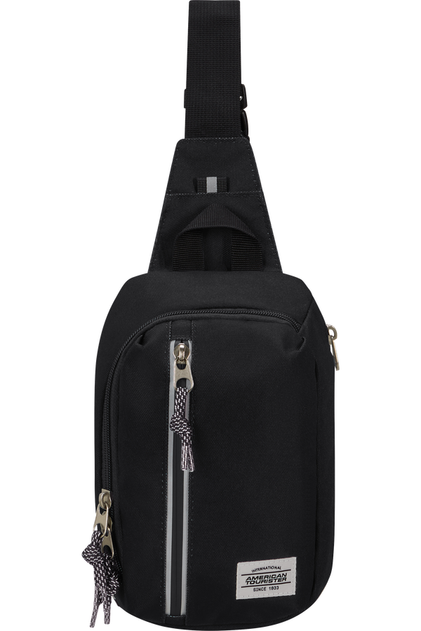 American Tourister Brightup Sling Bag Zip  Zwart