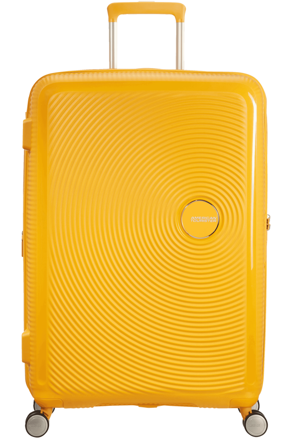 American Tourister Soundbox Spinner 77  Golden Yellow