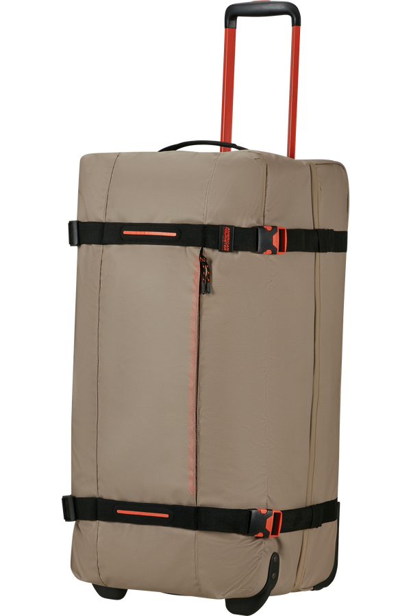 American Tourister Urban Track Duffle with Wheels Coated L  Beige/Orange American Tourister Urban Track Duffle with Wheels Coated L  Beige/Orange