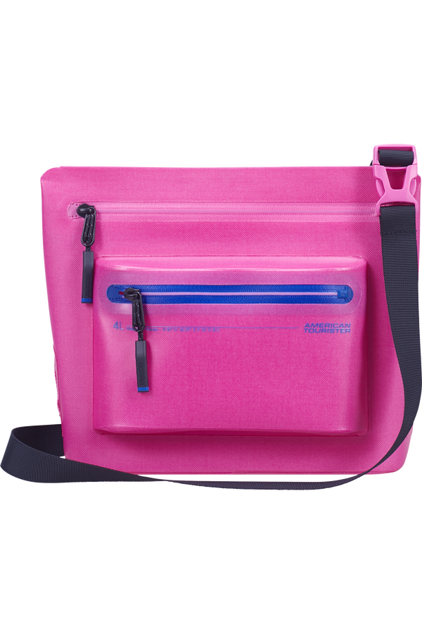 Colourdry M Schoudertas | American Tourister Colourdry Shoulder Bag M  Electric Fuchsia