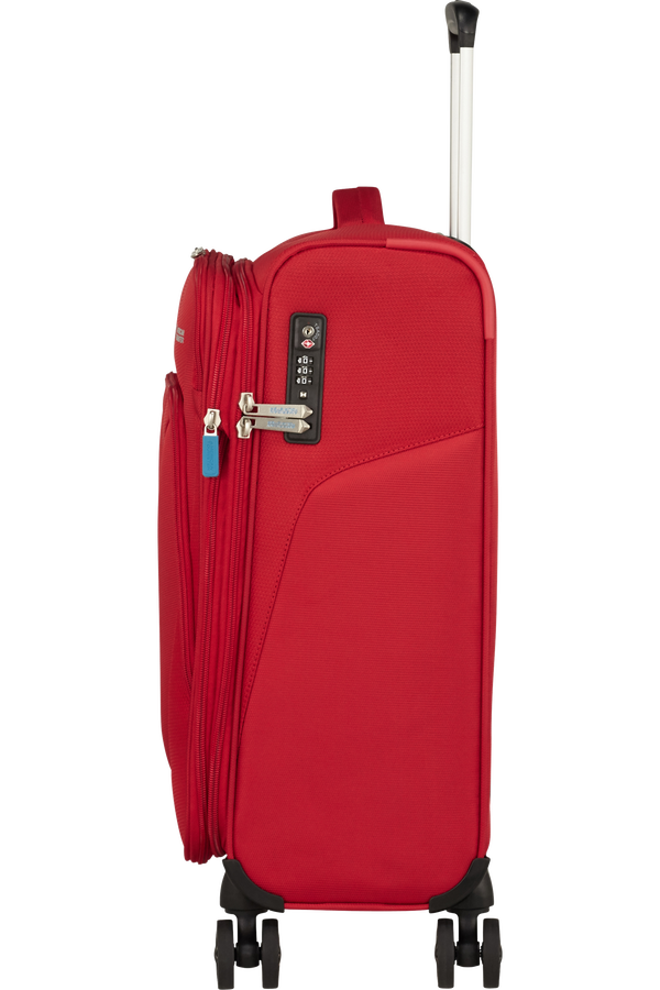American Tourister Summerfunk Spinner Exp TSA 55cm  Rood American Tourister Summerfunk Spinner Exp TSA 55cm  Rood