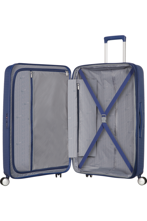 American Tourister Soundbox Spinner uitbreidbaar 77cm Midnight Navy American Tourister Soundbox Spinner uitbreidbaar 77cm Midnight Navy