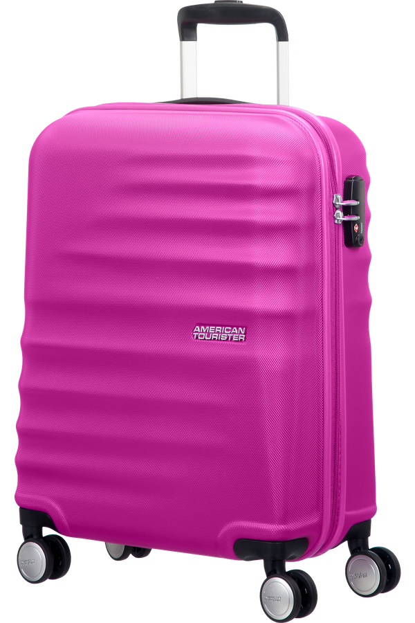 American Tourister Wavebreaker Handbagage koffer met 4 wielen 55x40x20cm Hot Lips Pink