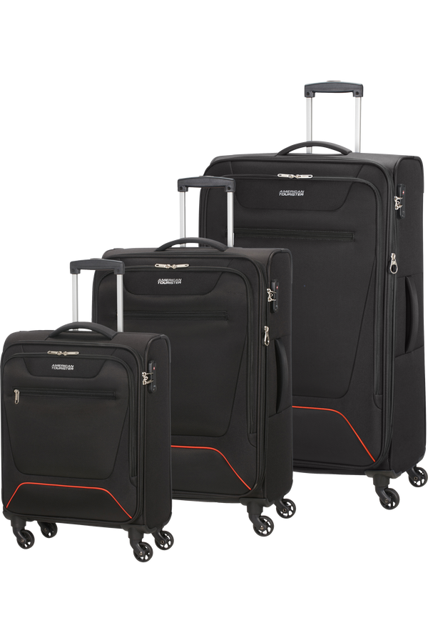 American Tourister Hyperbreez 3 pc Set A  Zwart