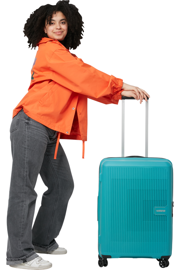 American Tourister Aerostep Spinner 67/24 Exp Tsa 67cm  Turquoise Tonic