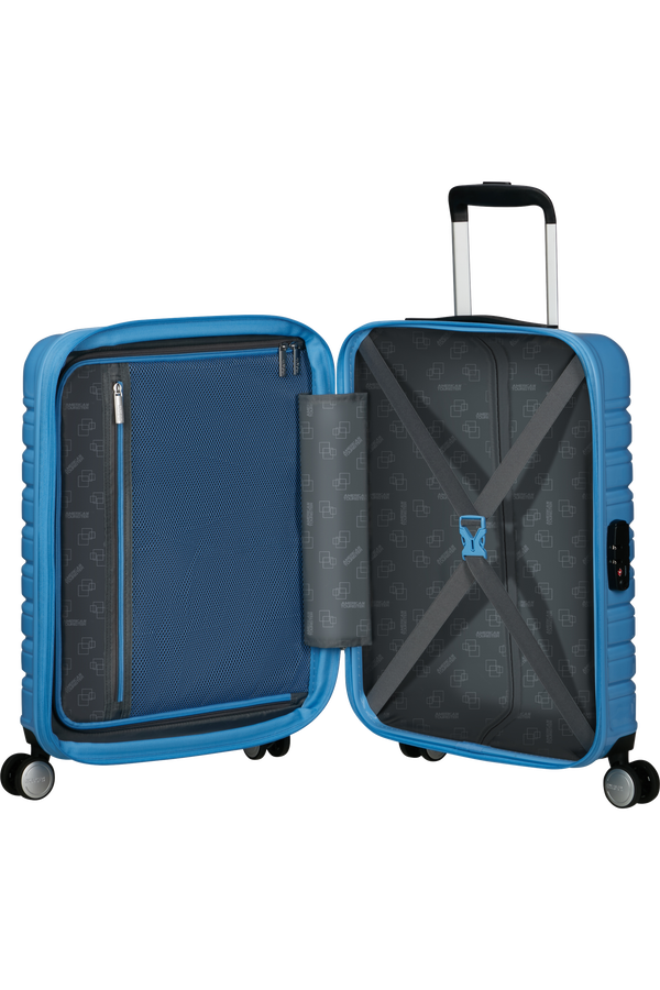 American Tourister Flashline Pop Spinner Exp TSA 55cm  Cloudy Blue