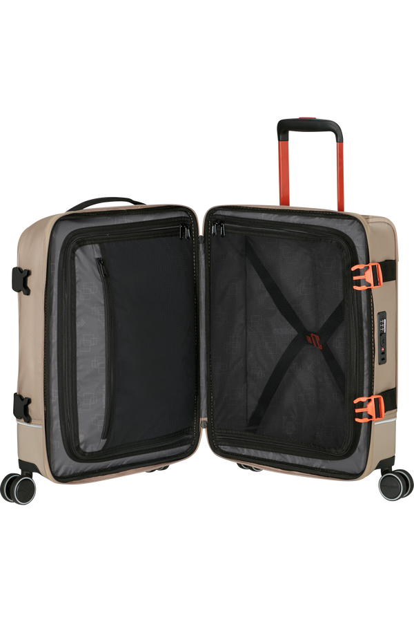 American Tourister Urban Track Spinner S TSA Coated 55cm  Beige/Orange American Tourister Urban Track Spinner S TSA Coated 55cm  Beige/Orange