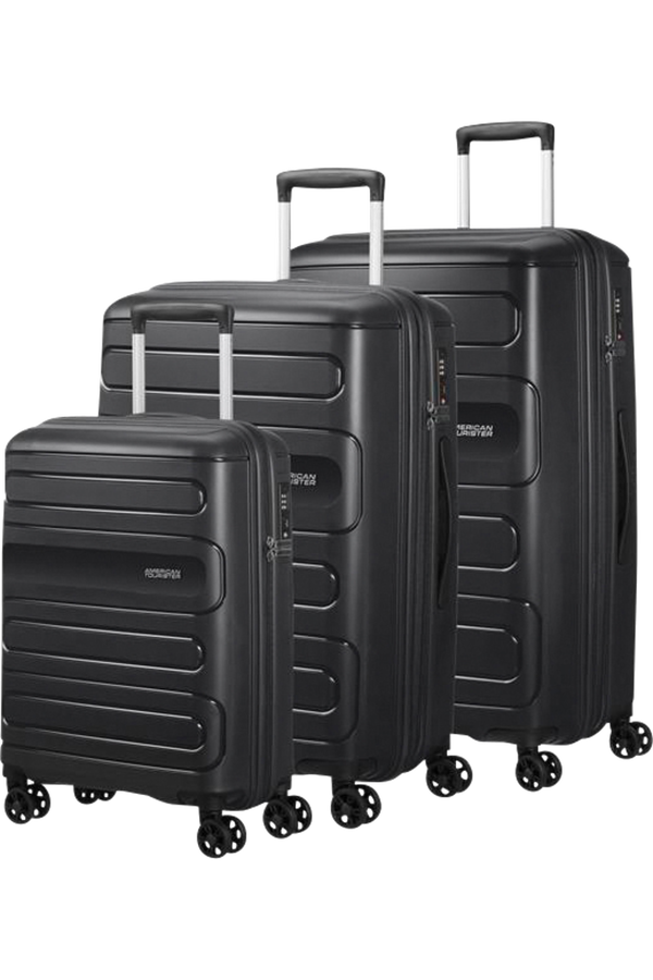 American Tourister Sunside 3 Pc Set C  Zwart