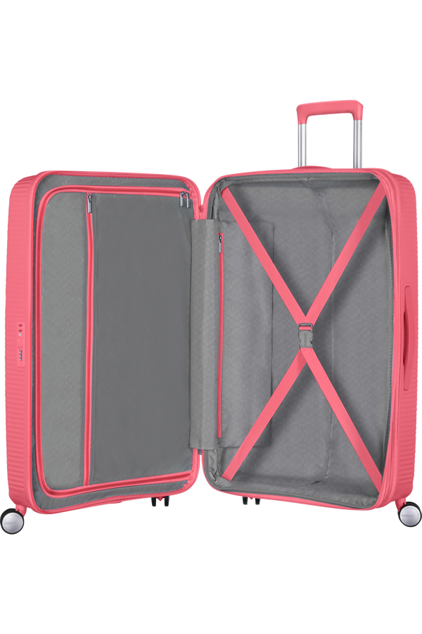 American Tourister Soundbox Spinner Expandable 77cm  Sun Kissed Coral American Tourister Soundbox Spinner Expandable 77cm  Sun Kissed Coral