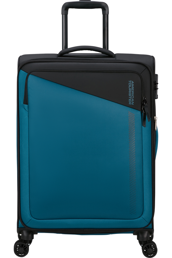 American Tourister Daring Dash Spinner Expandable TSA M  Black/Blue