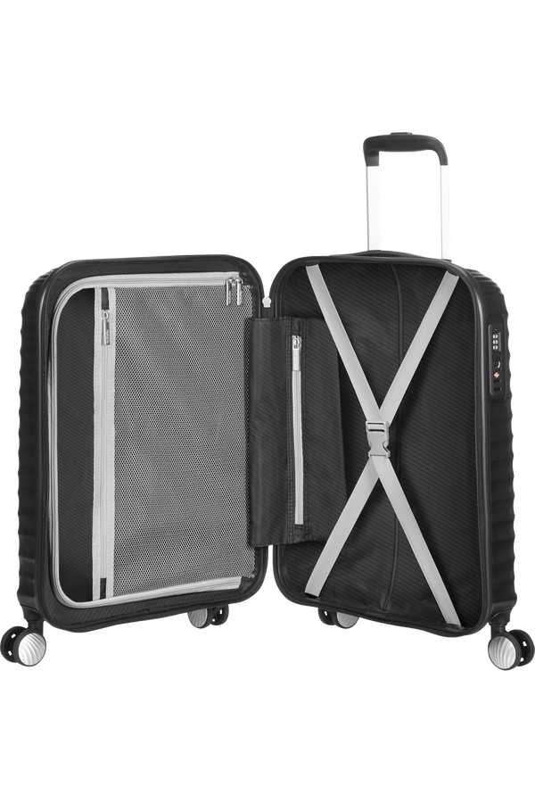 American Tourister Jetglam Spinner 55cm  Metallic Black