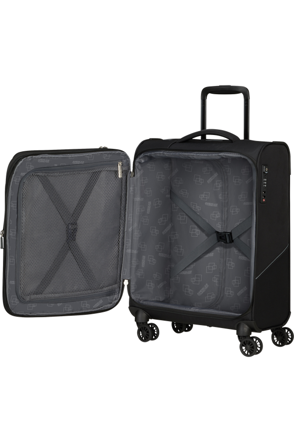 American Tourister SummerRide Spinner S EXP TSA 55cm Zwart American Tourister SummerRide Spinner S EXP TSA 55cm Zwart