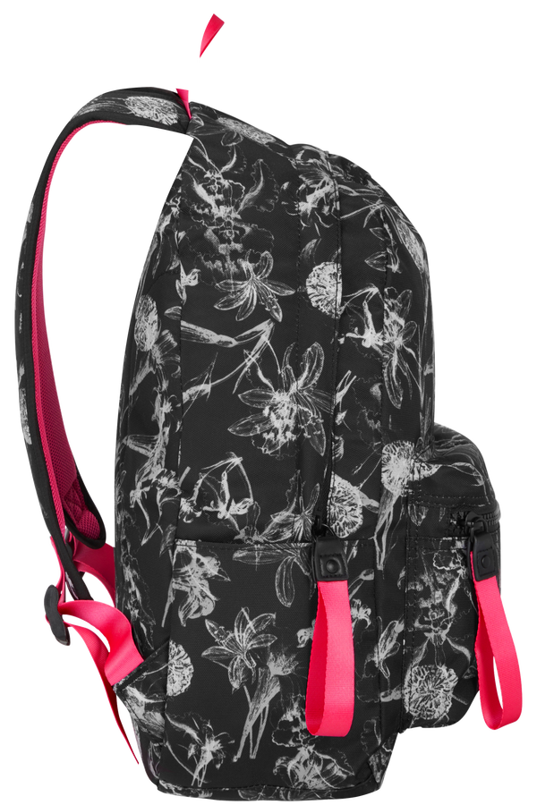 American Tourister Urban Groove Lifestyle Backpack 6  Flowers Black