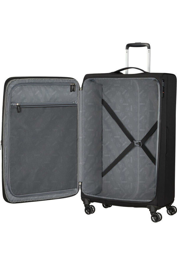 American Tourister Aerospin Spinner Expandable L  Zwart