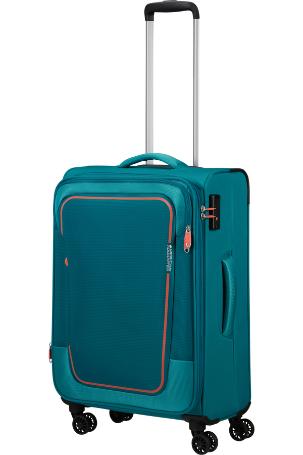 American Tourister Pulsonic Spinner Expandable 68cm  Stone Teal American Tourister Pulsonic Spinner Expandable 68cm  Stone Teal