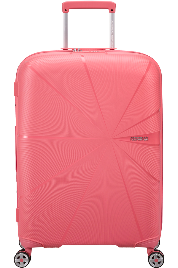 American Tourister StarVibe Spinner Expandable TSA 67cm Sun Kissed Coral