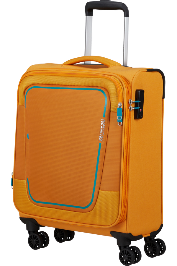 American Tourister Pulsonic Spinner Expandable 55cm  Sunset Yellow