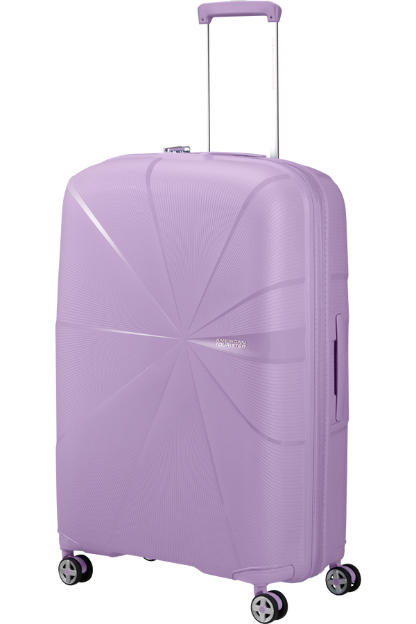 American Tourister StarVibe Spinner Expandable 77cm Digital Lavender American Tourister StarVibe Spinner Expandable 77cm Digital Lavender