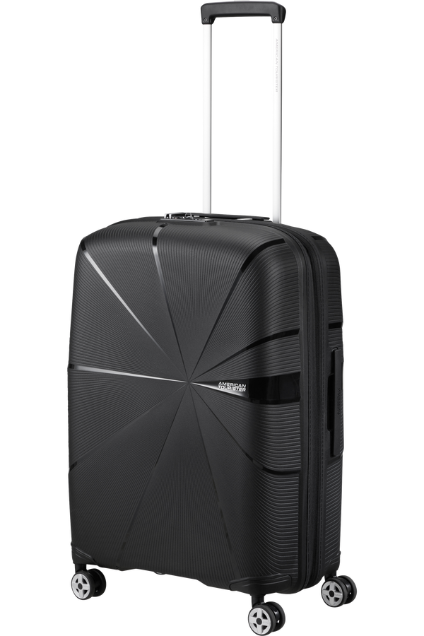 American Tourister StarVibe Spinner Expandable TSA 67cm Zwart American Tourister StarVibe Spinner Expandable TSA 67cm Zwart