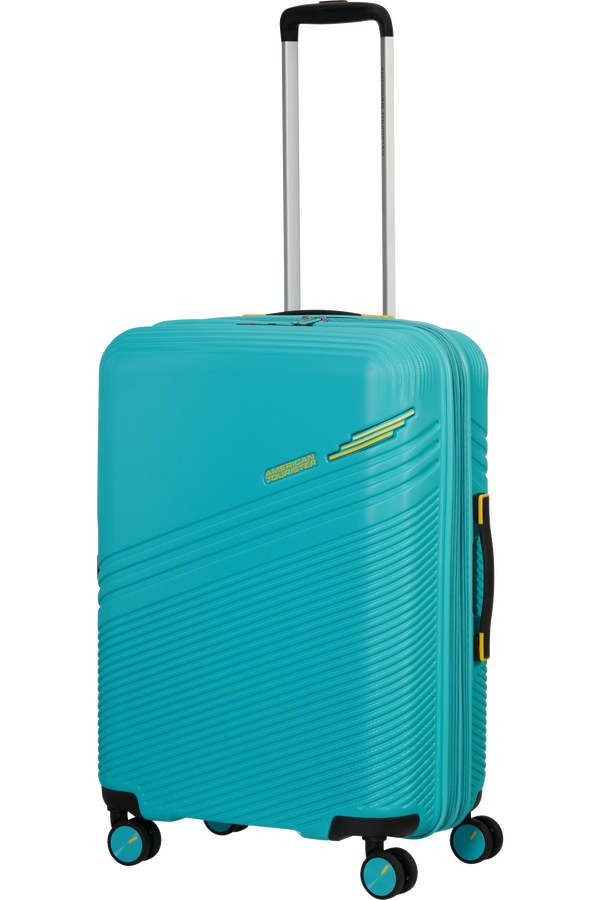 American Tourister Triple Trace Spinner TSA Expandable 67cm  Turquoise/Yellow American Tourister Triple Trace Spinner TSA Expandable 67cm  Turquoise/Yellow