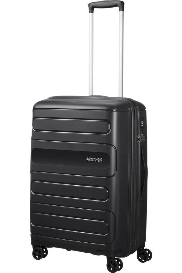 American Tourister Sunside Spinner Expandable 68cm  Zwart American Tourister Sunside Spinner Expandable 68cm  Zwart