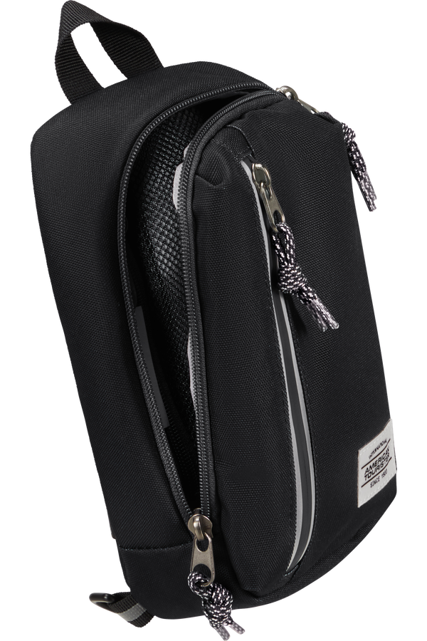 American Tourister Brightup Sling Bag Zip  Zwart