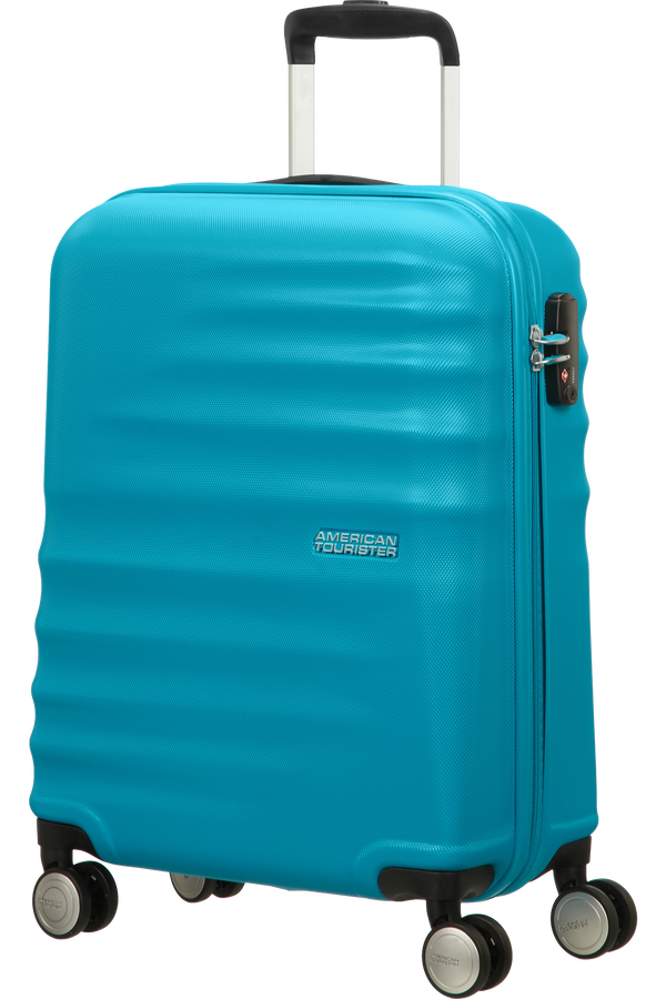 American Tourister Wavebreaker Handbagage koffer met 4 wielen 55x40x20cm Summer Sky