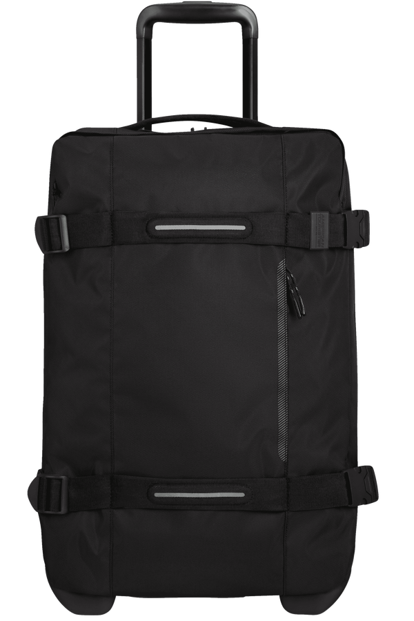 American Tourister Urban Track Duffle with Wheels S  Asphalt Black