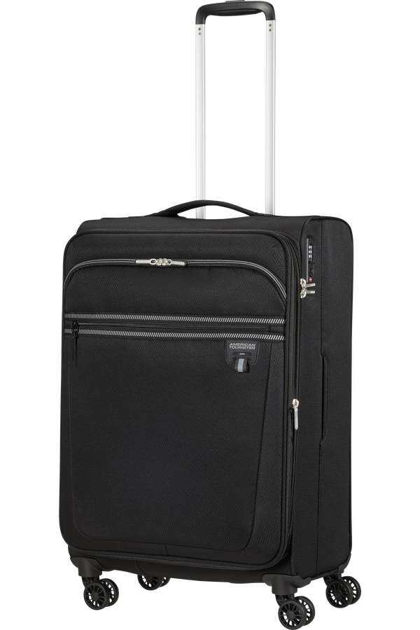 American Tourister Aerospin Spinner Expandable M  Zwart