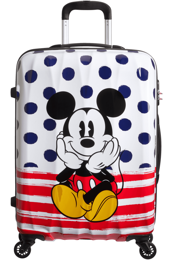 American Tourister Disney Legends Spinner 65cm  Mickey Blue Dots