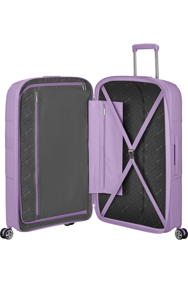 American Tourister StarVibe Spinner Expandable 77cm Digital Lavender American Tourister StarVibe Spinner Expandable 77cm Digital Lavender
