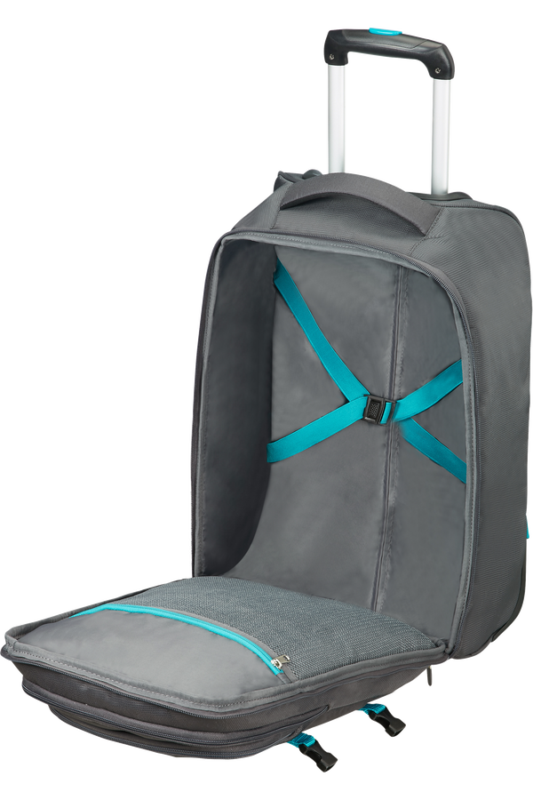 American Tourister Road Quest Laptop rugzak met Wielen 39.6cm/15.6inch  Grey/Turquoise