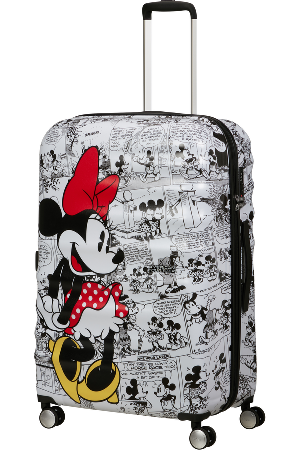 American Tourister Disney Wavebreaker Spinner TSA Disney Fl 77cm  Minnie Comics White