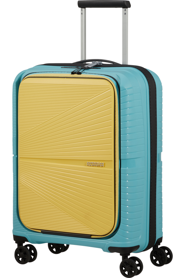 American Tourister Airconic Spinner Frontloader 15.6' 55cm  Surf Blue/Yellow