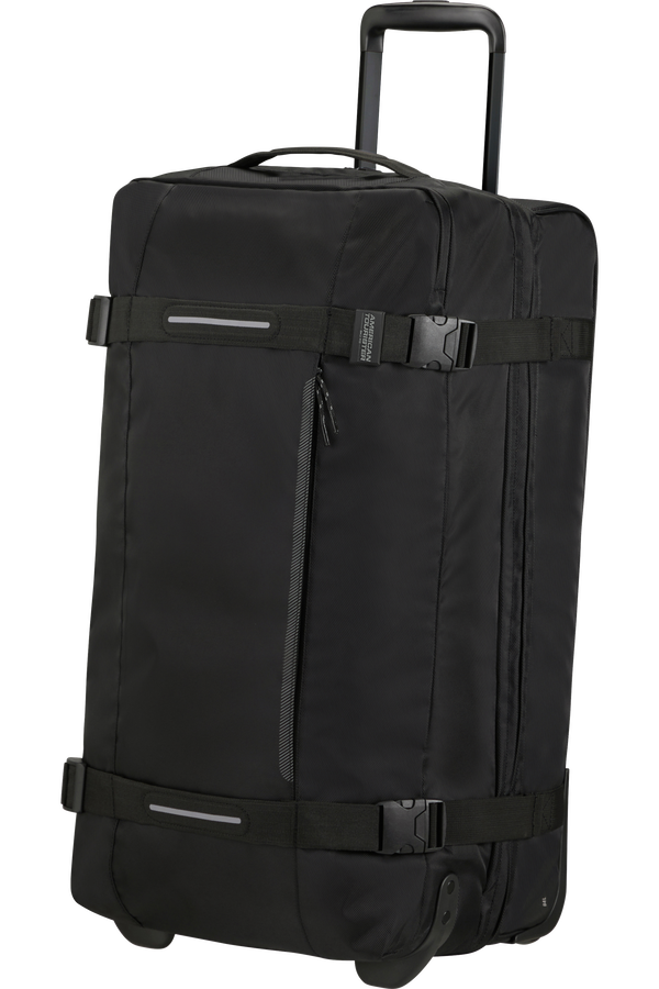 American Tourister Urban Track Duffle with Wheels M  Asphalt Black American Tourister Urban Track Duffle with Wheels M  Asphalt Black