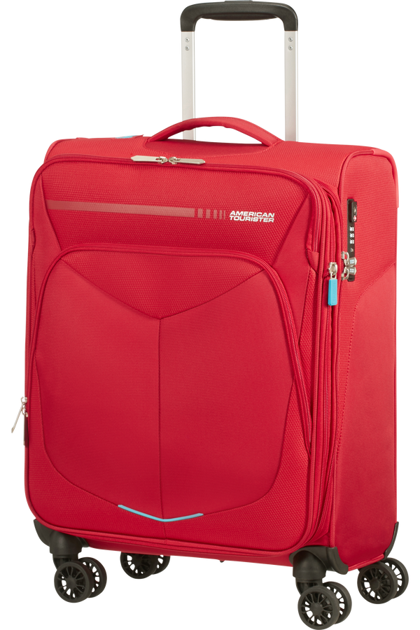 American Tourister Summerfunk Spinner Exp TSA 55cm  Rood American Tourister Summerfunk Spinner Exp TSA 55cm  Rood