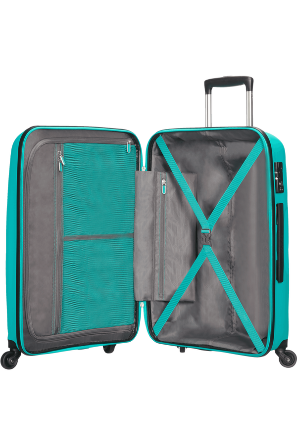 American Tourister Bon Air Medium koffer met 4 wielen 66cm Deep Turquoise American Tourister Bon Air Medium koffer met 4 wielen 66cm Deep Turquoise