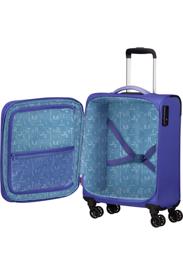 American Tourister Pulsonic Spinner Expandable 55cm  Soft Lilac American Tourister Pulsonic Spinner Expandable 55cm  Soft Lilac