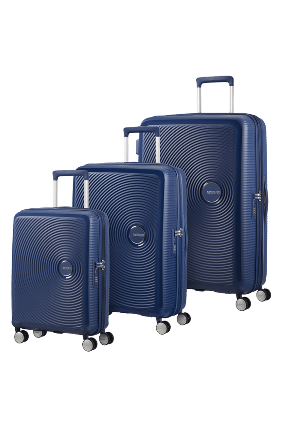 American Tourister Soundbox 3 PC Set A  Midnight Navy