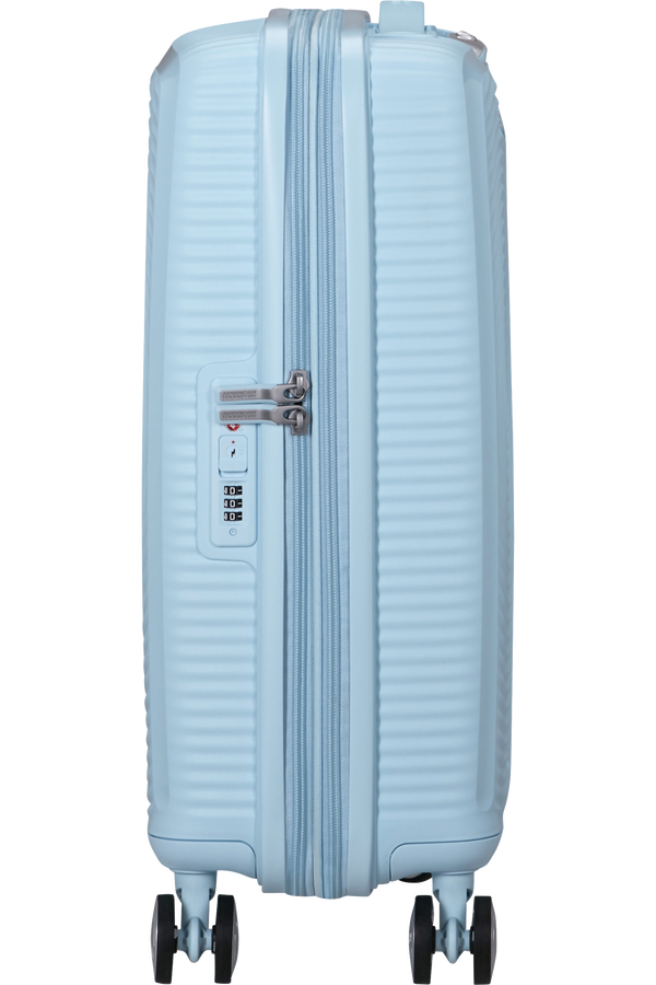 American Tourister SoundBox Spinner TSA Expandable 55cm  Pastel Blue American Tourister SoundBox Spinner TSA Expandable 55cm  Pastel Blue