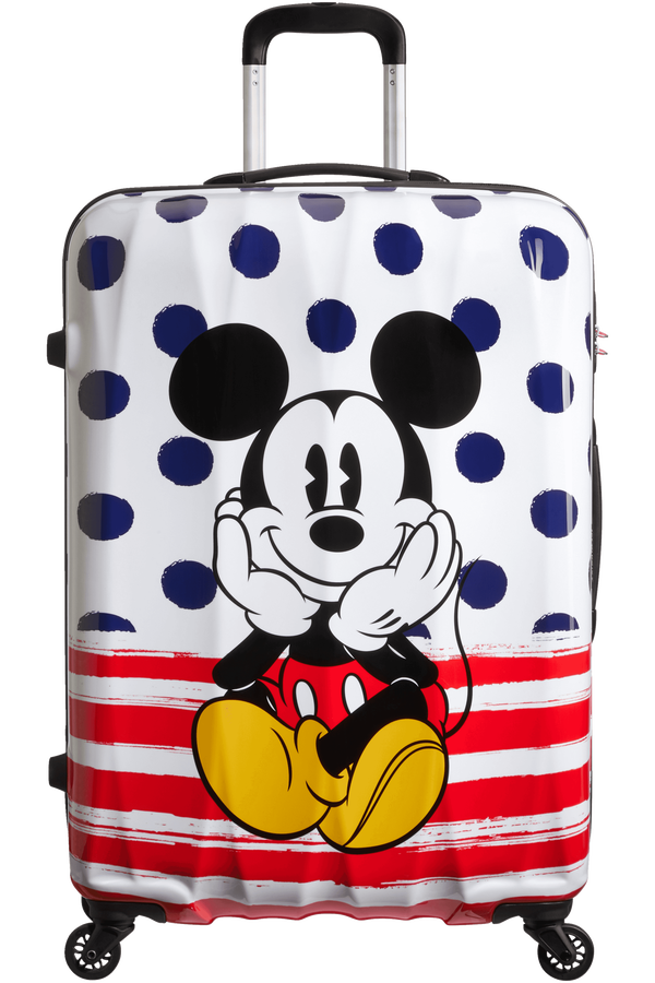American Tourister Disney Legends Spinner 75cm  Mickey Blue Dots