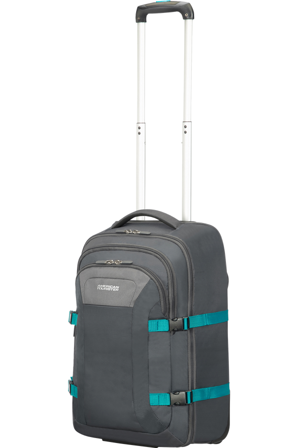 American Tourister Road Quest Laptop rugzak met Wielen 39.6cm/15.6inch  Grey/Turquoise