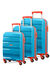 Bon Air Kofferset  Sky Blue/Orange