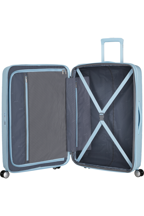 American Tourister SoundBox Spinner TSA Expandable 77cm  Pastel Blue