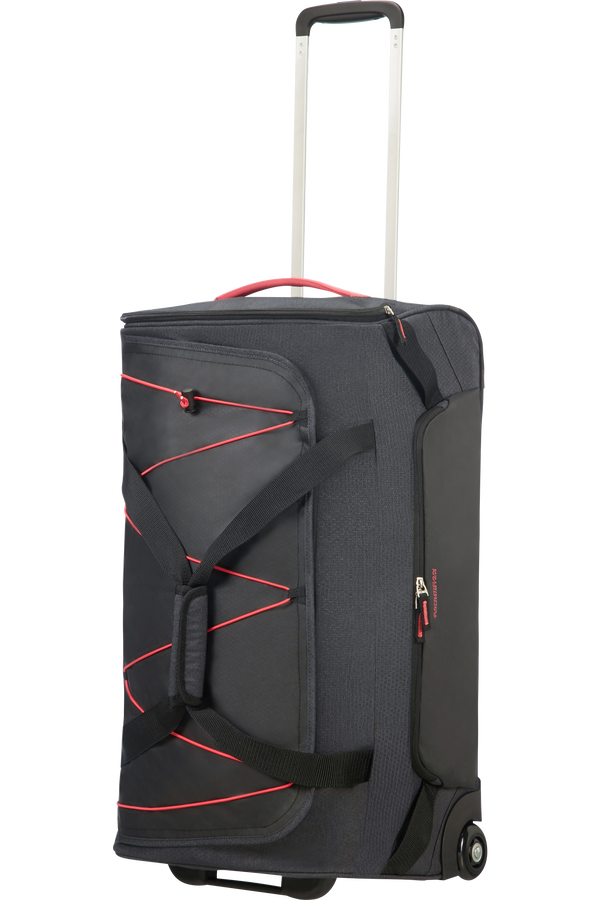 American Tourister Road Quest Duffle with Wheels M  Graphite/Pink American Tourister Road Quest Duffle with Wheels M  Graphite/Pink
