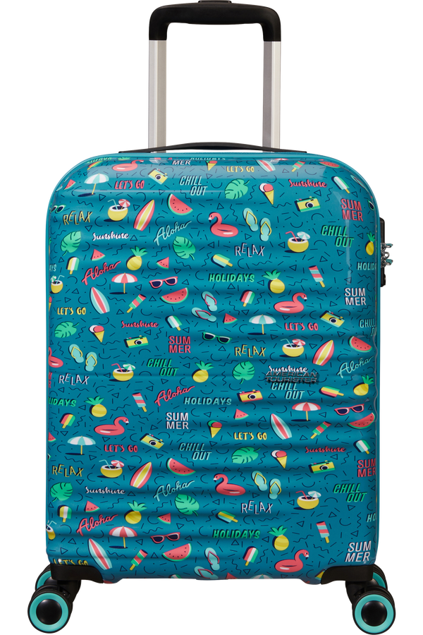 American Tourister Wavetwister Spinner TSA Print 55cm  Summer Relax