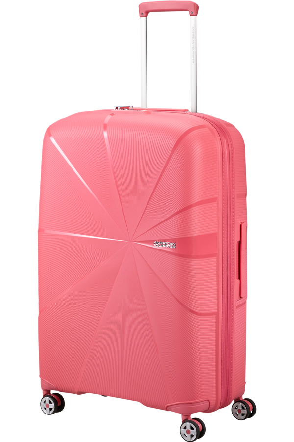 American Tourister StarVibe Spinner Expandable 77cm Sun Kissed Coral