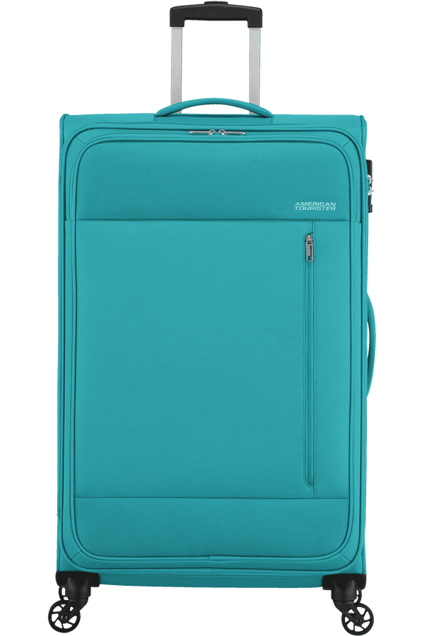 American Tourister Heat Wave Spinner TSA 80cm Aqua Blue